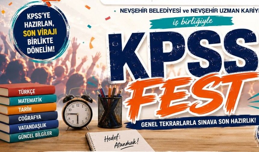 Nevşehir’de KPSS adaylarına büyük fırsat: Dersler tamamen ücretsiz