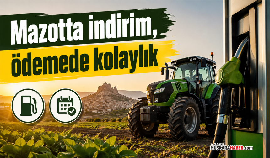 Ürgüp’te çiftçiye mazot avantajı! Yüzde 8’e varan indirim