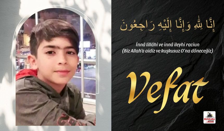 Ürgüp’te 16 yaşındaki Hasan Buğra Ünlü vefat etti