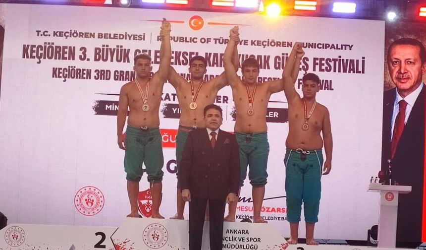 1500 sporcu arasından zirveye çıktı: Nevşehir’in ilk başpehlivanı oldu