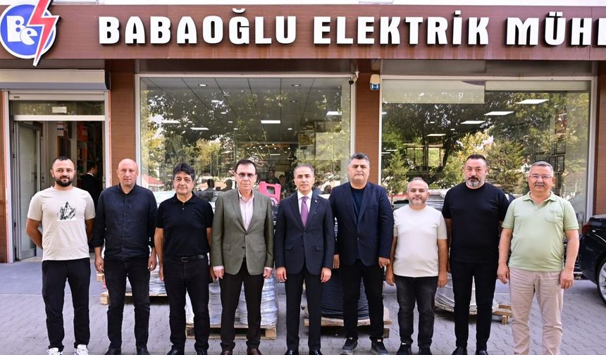 Vali Kök’ten NTSO Başkan Adayı Yüksel Babaoğlu’na ziyaret