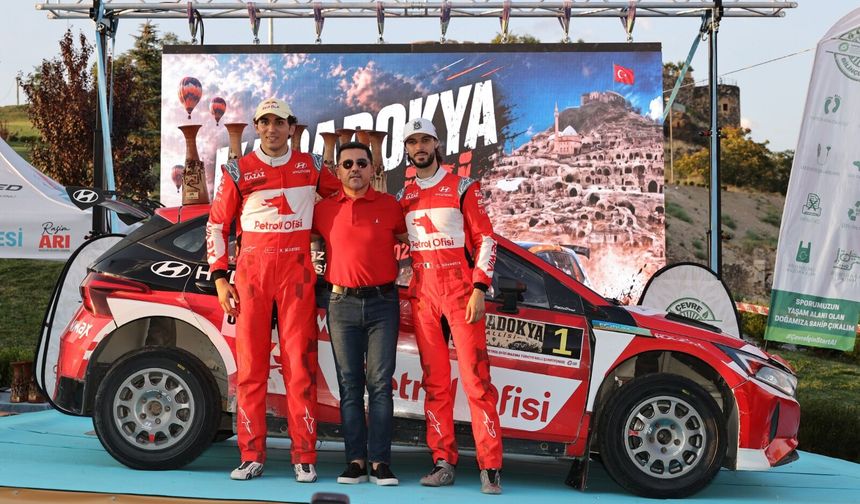 Kapadokya Rallisi'nin kazananı Kerem Kazaz