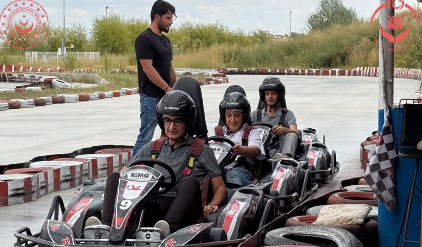 Nevşehir’de özel bireyler go-kart heyecanı yaşadı