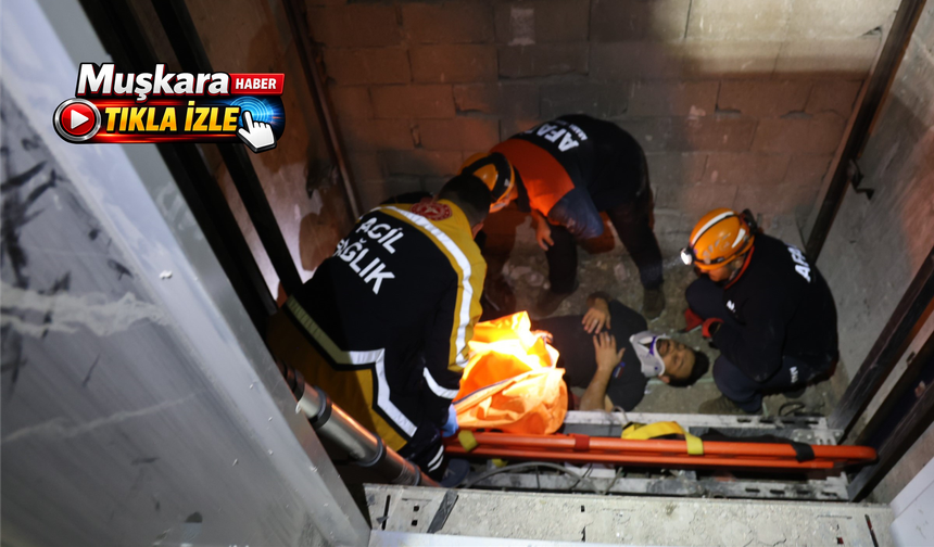 Nevşehir’de korkutan iş kazası: 2 işçi asansör boşluğuna düştü