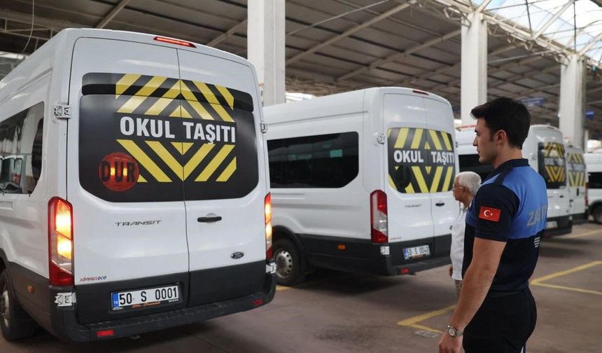 Nevşehir'de okullar açılmadan servis denetimi başladı