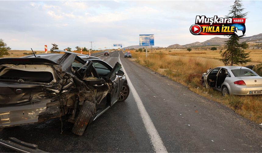 Nevşehir’de otomobil şarampole savruldu: 2’si çocuk 6 yaralı