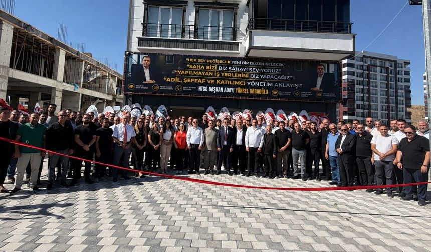 Babaoğlu seçim bürosunu açtı: İş dünyasından yoğun katılım