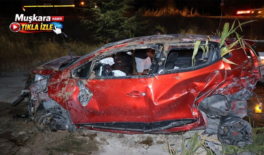 Nevşehir'de korkutan kaza: Otomobil takla attı 4 kişi yaralandı