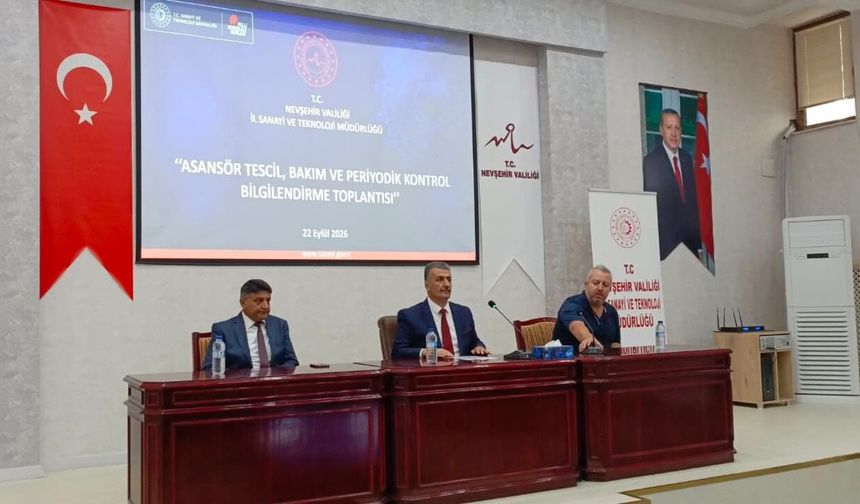 Nevşehir’de asansör güvenliği masada: Sorumluluklar tek tek anlatıldı