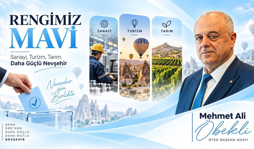 Mehmet Ali Öbekli’den dikkat çeken seçim mesajı: Rengimiz Mavi