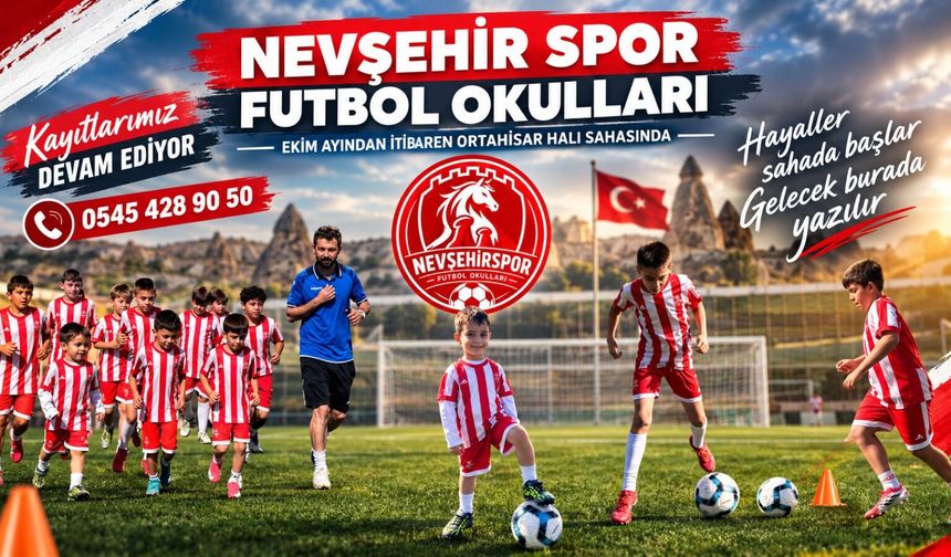 Nevşehir Spor Futbol Okullarında kış dönemi kayıtları başladı