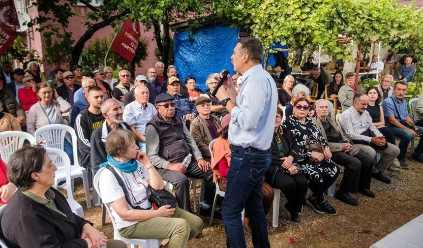TİP Genel Başkanı Erkan Baş Hacıbektaş’ta vatandaşlarla buluştu