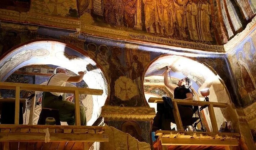 Göreme’de tarihe sahip çıkılıyor: Tokalı Kilisesi’nde çalışmalar sürüyor