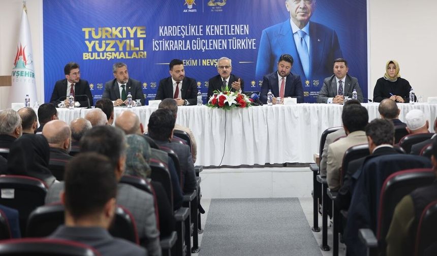 Bakan Uraloğlu, Nevşehir'de STK temsilcileri ile bir araya geldi