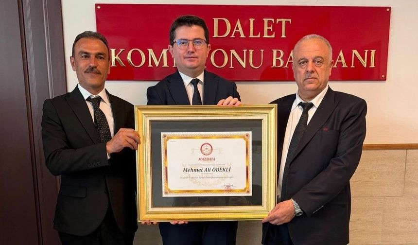 NTSO Başkanı Mehmet Ali Öbekli mazbatasını aldı