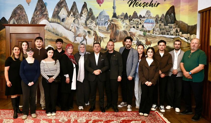 Nevşehir’de kardeş şehir buluşması: Gençler için iş birliği görüşüldü