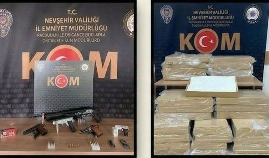 Kaçak sigaradan tabancaya: Nevşehir’de polisin haftalık bilançosu