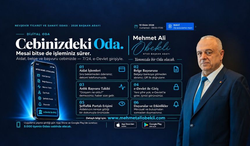 Öbekli’den Dijital Oda vaadi: “Mesai bitse de işleminiz sürecek”