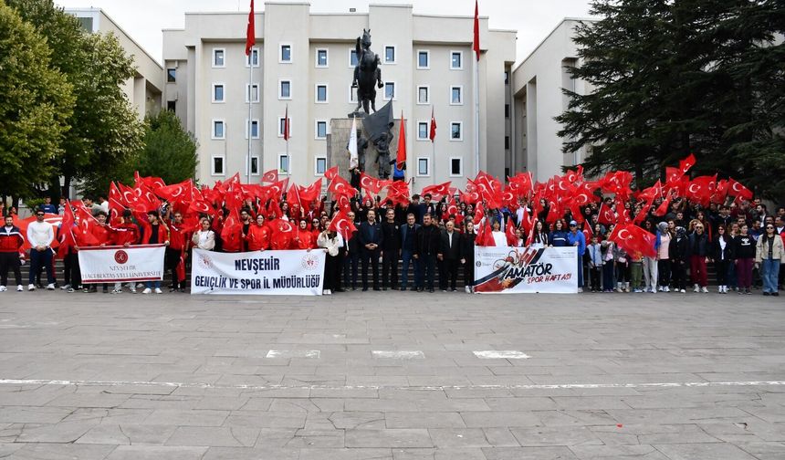 Nevşehir’de Amatör Spor Haftası kortej yürüyüşüyle kutlandı