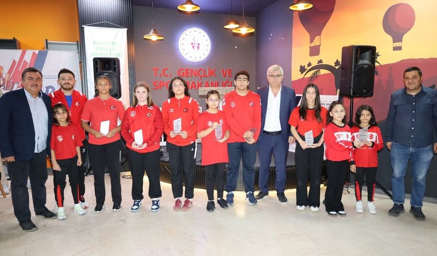Nevşehir’de sporun enleri ödüllendirildi: 30 sporcuya ödül