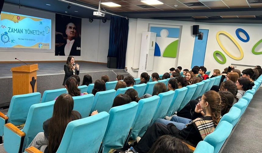 Nevşehir Simya Koleji’nde LGS öğrencilerine zaman yönetimi semineri