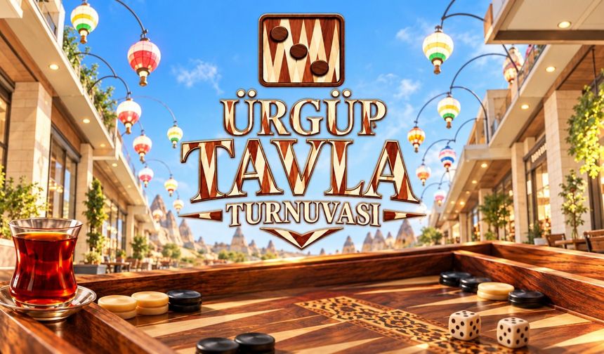 Ürgüp’te zarlar turnuva için atılacak: Tavla tutkunlarına çağrı!