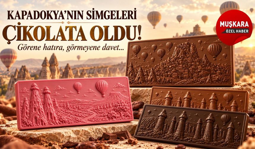 Kapadokya’nın simgeleri çikolata oldu! Üç farklı çeşidiyle satışa çıktı