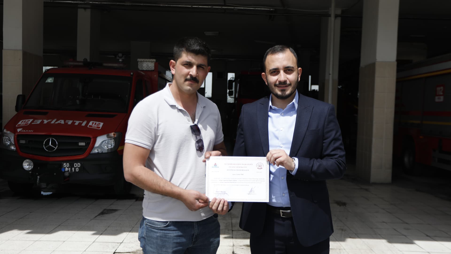 Nevşehir İtfaiyesinden Belediyelere Yangın Eğitimi (4)