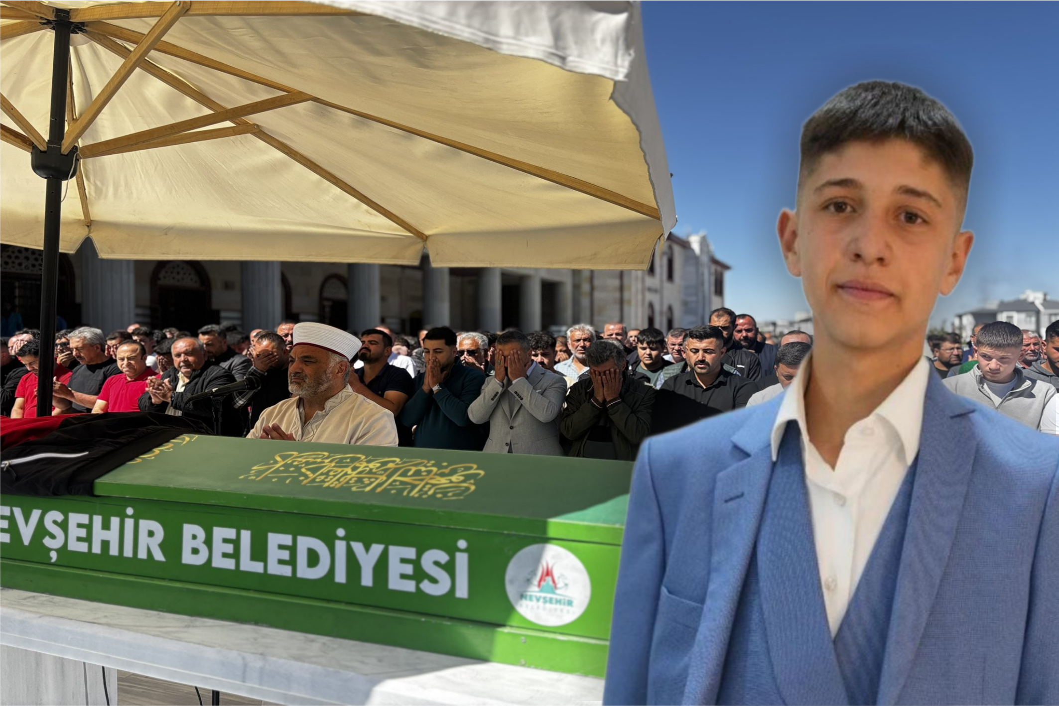Bıçaklanan çocuk son yolculuğuna uğurlandı