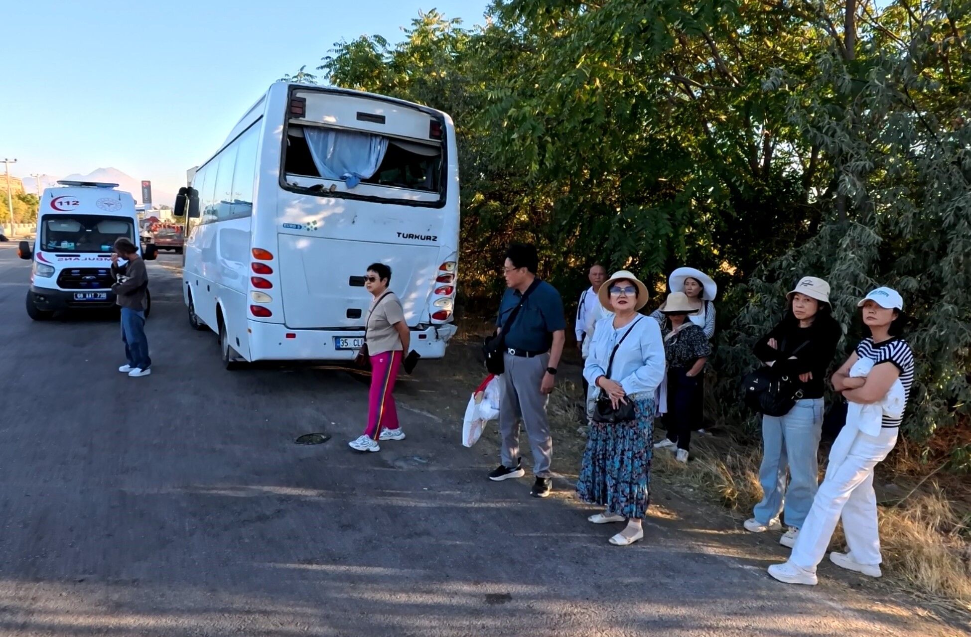 Nevşehir’e gelen turistler kaza yaptı: 5 yaralı