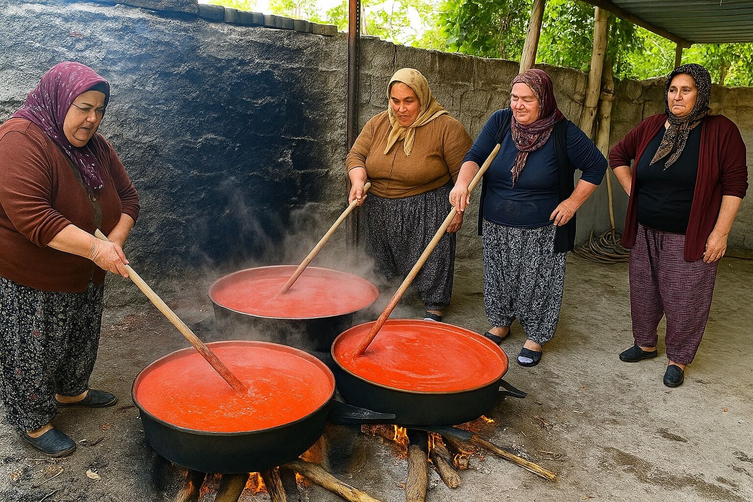 Nevşehir’de kazanlar kaynamaya başladı