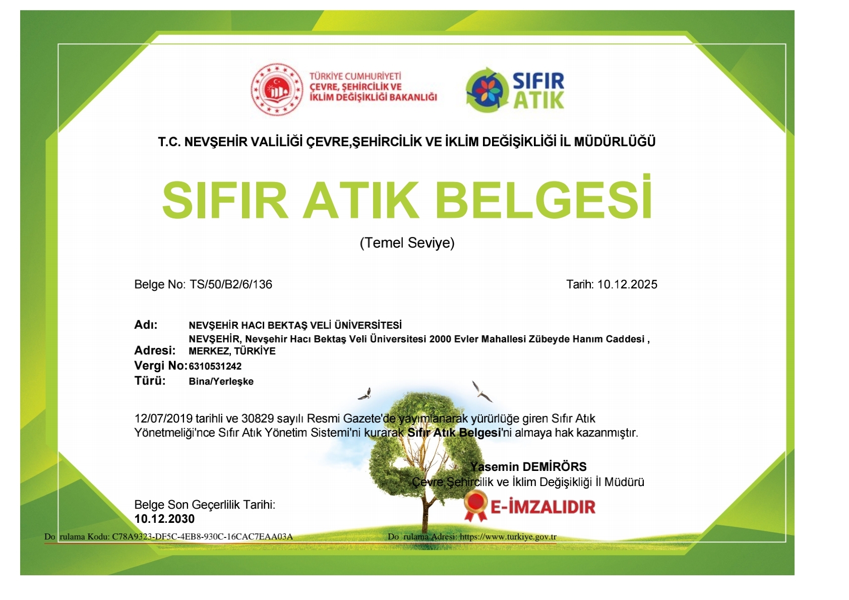Sıfır Atık Belge 15
