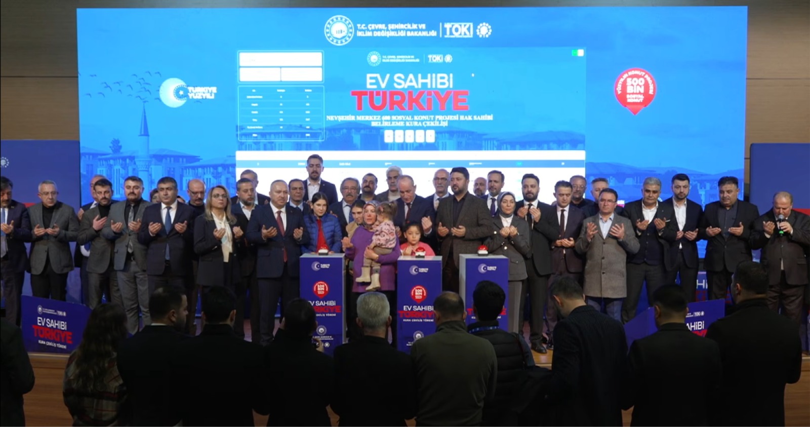 Nevşehir’de 2 bin 368 sosyal konutun hak sahipleri belirlendi