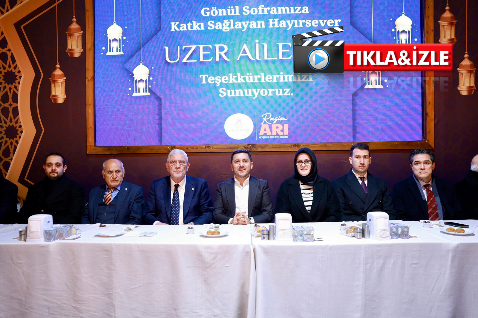 İYİ Parti Lideri Dervişoğlu Nevşehir’de vatandaşlarla iftar açtı