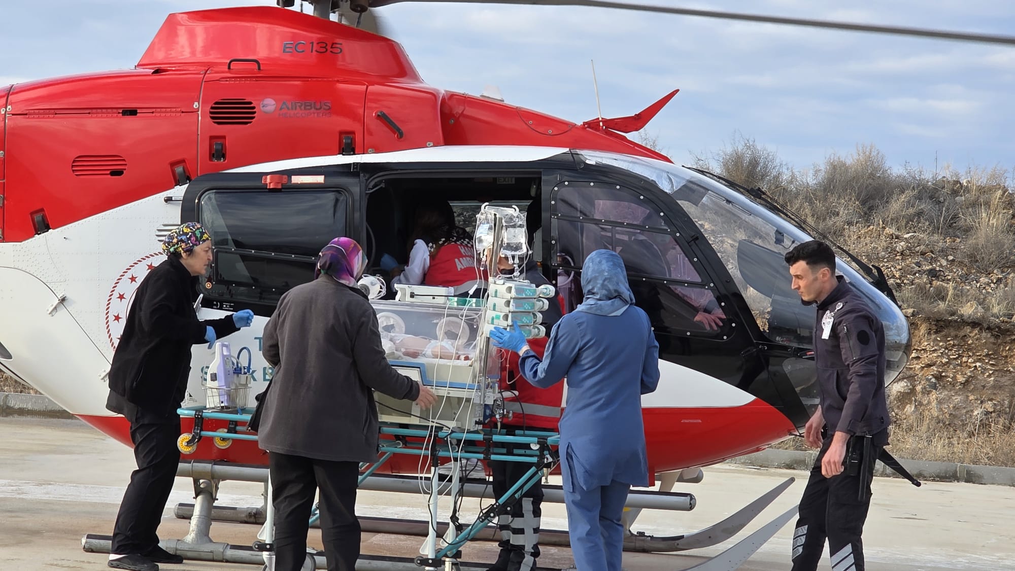 58 günlük bebek için hava ambulansı havalandı: Nevşehir’den Ankara’ya kritik sevk