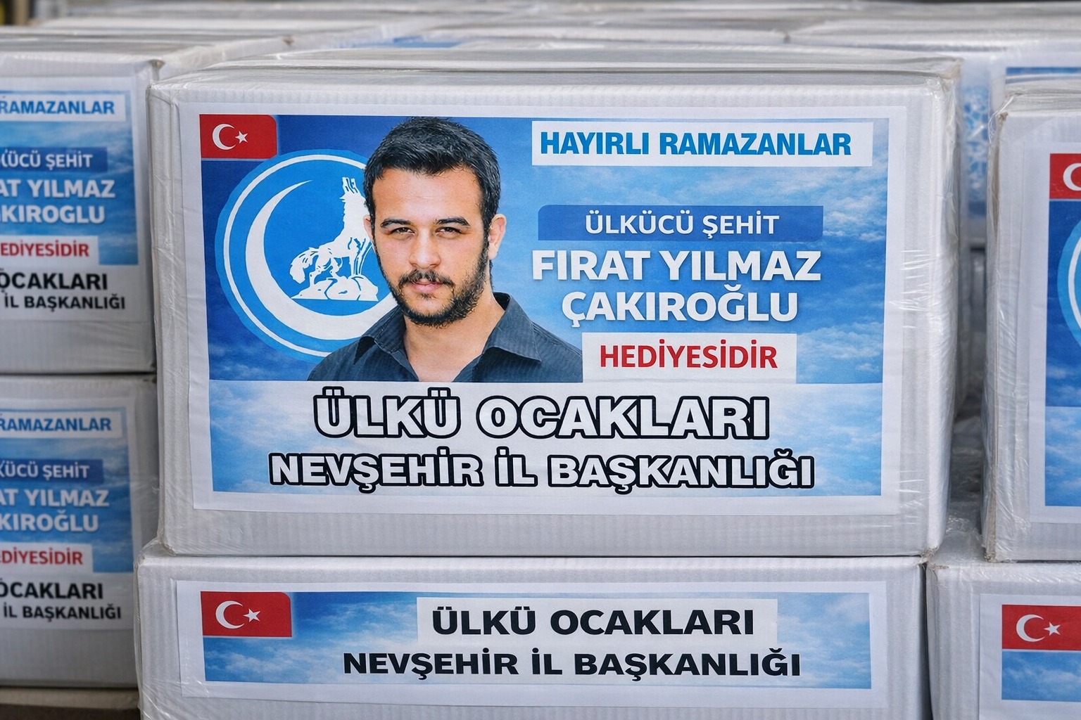 Nevşehir Ülkü Ocakları, şehit Fırat Çakıroğlu adına 800 aileye ulaştı