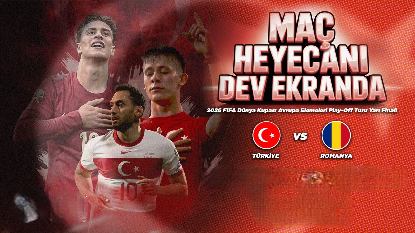 Nevşehir dev ekranda milli maça kilitlenecek!