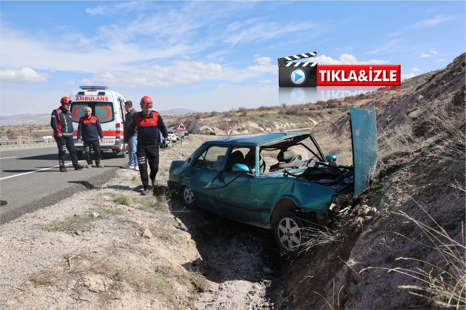 Kontrolden çıkan otomobil karşı şeride geçti: 1 yaralı