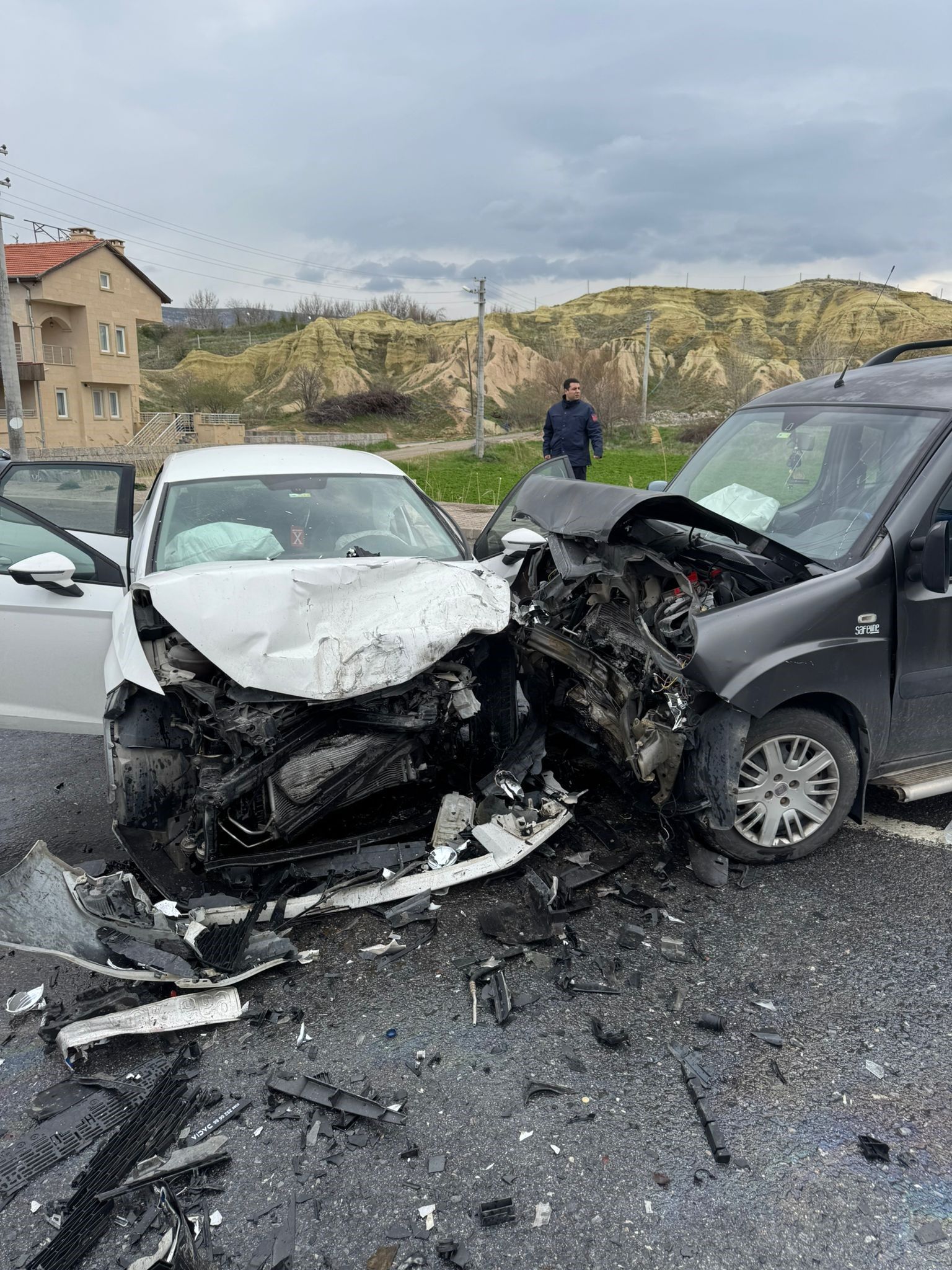 Nevşehir’de korkutan kaza: 4 yaralı