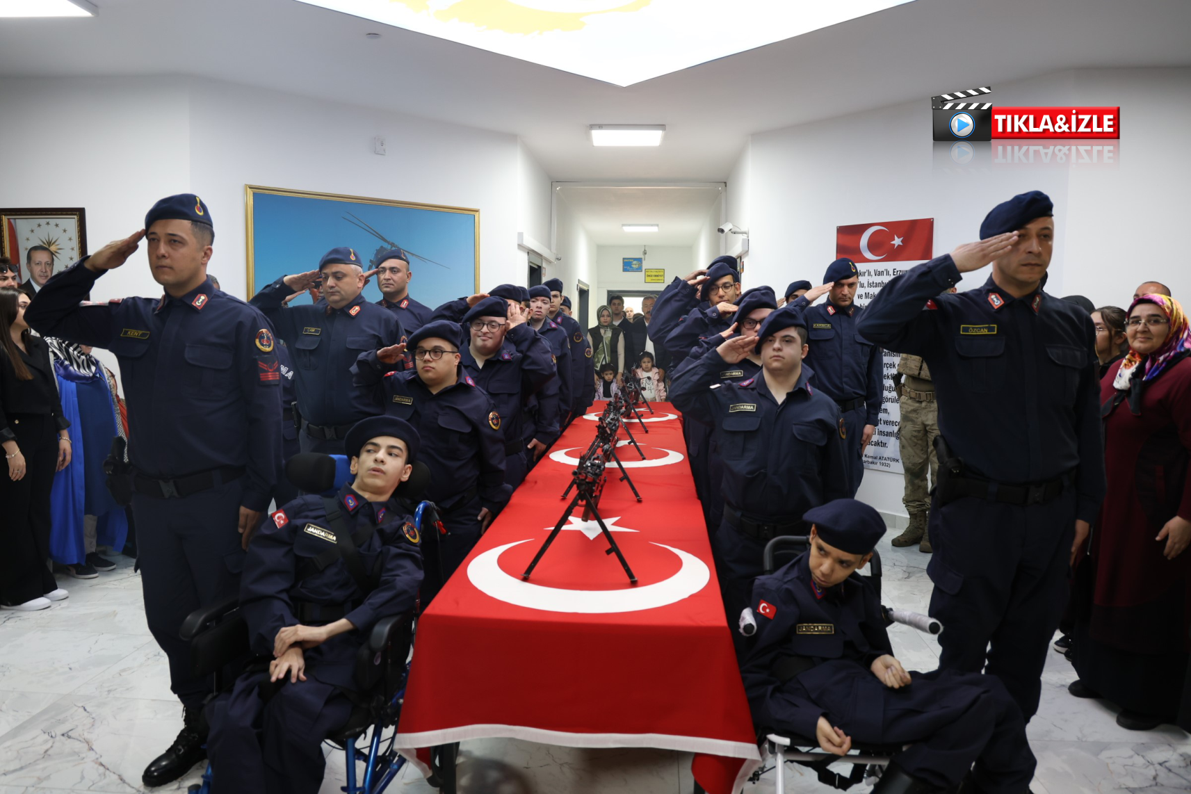 Nevşehir’de özel gençler üniformayı giyince gözyaşları sel oldu