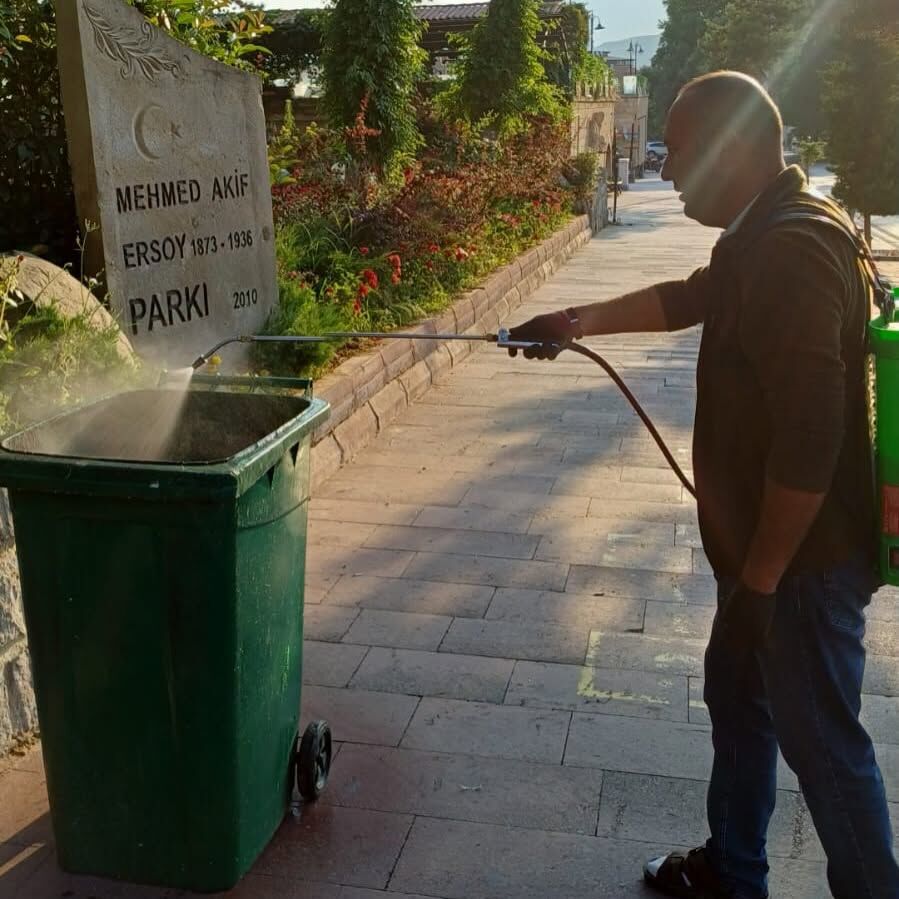 Ürgüp'te Haşereyle Mücadele Hız Kesmeden Devam Ediyor! 3