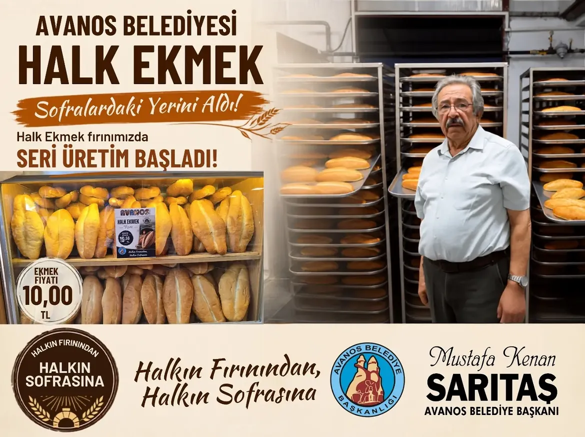 Vatandaşlarimiza Duyurulur Avanos Beledi̇yesi̇ Halk Ekmek Sofralardaki̇ Yeri̇ni̇ Aldibelediye Başka
