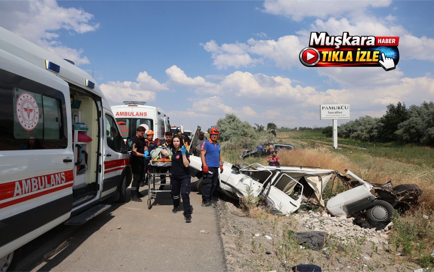 Nevşehir’de korkunç kaza kamerada: 4 kişi yaralandı