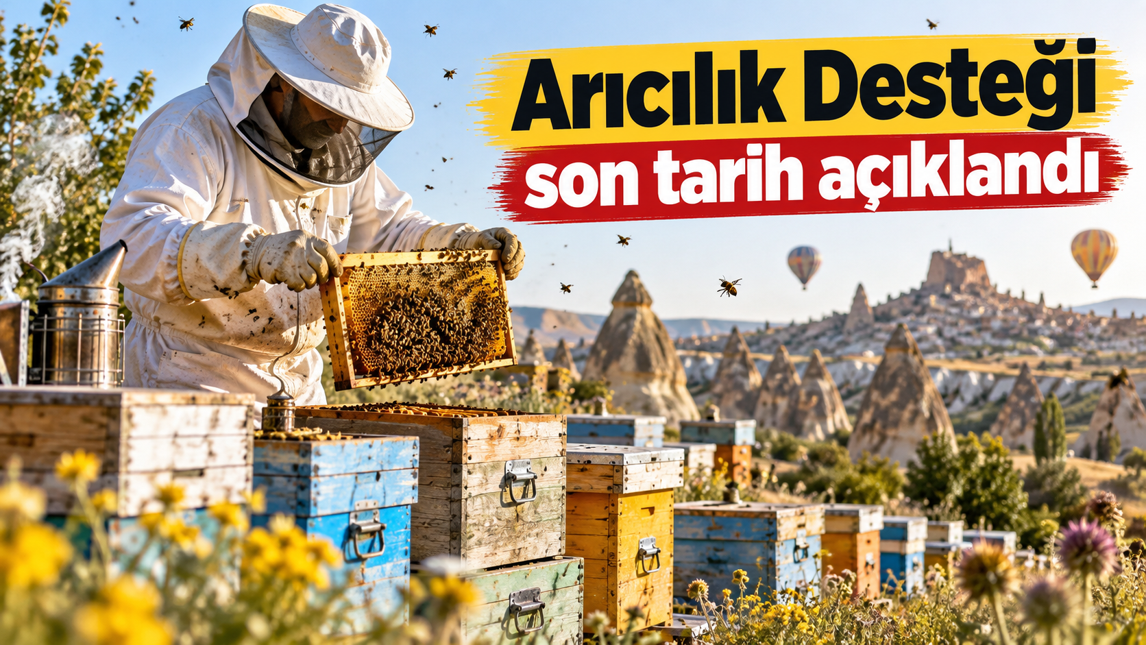 Nevşehir’de arıcılara destek! Başvurular devam ediyor