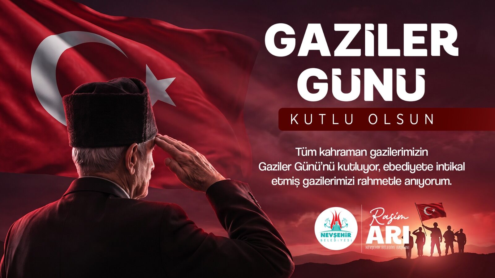 Belediye Başkanı Rasim Arı’dan Gaziler Günü mesajı