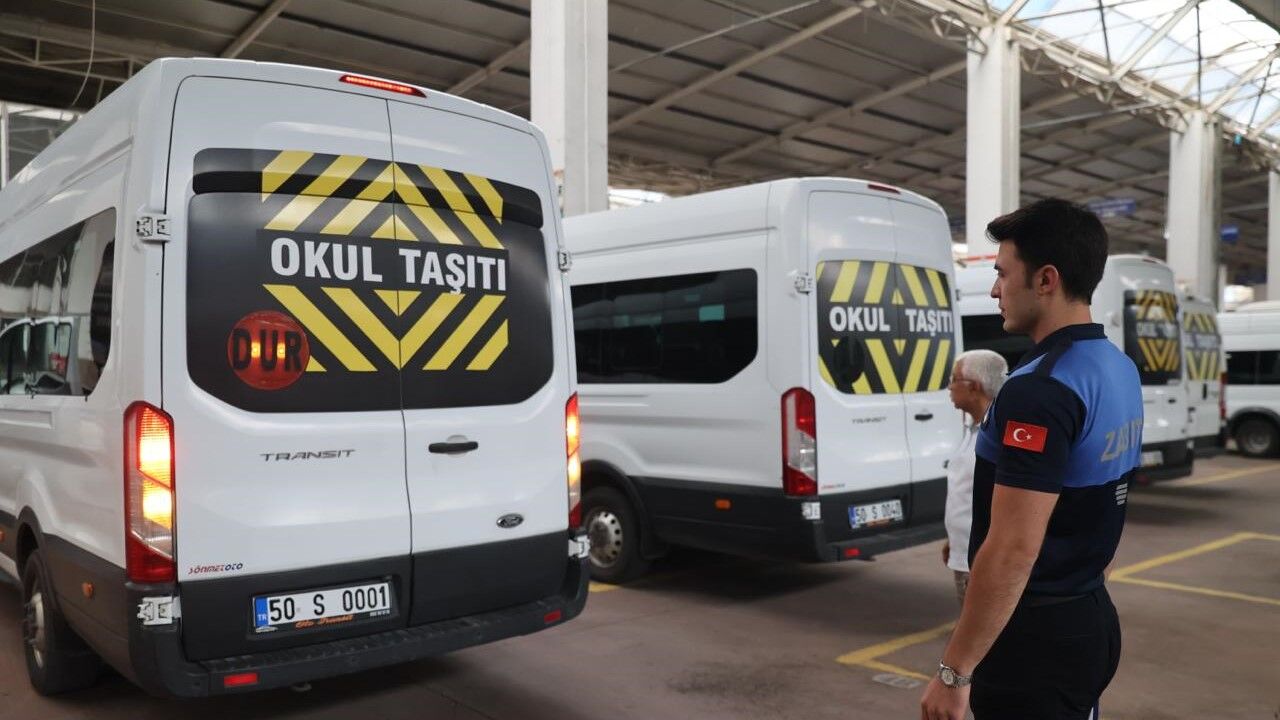 Nevşehir'de okullar açılmadan servis denetimi başladı