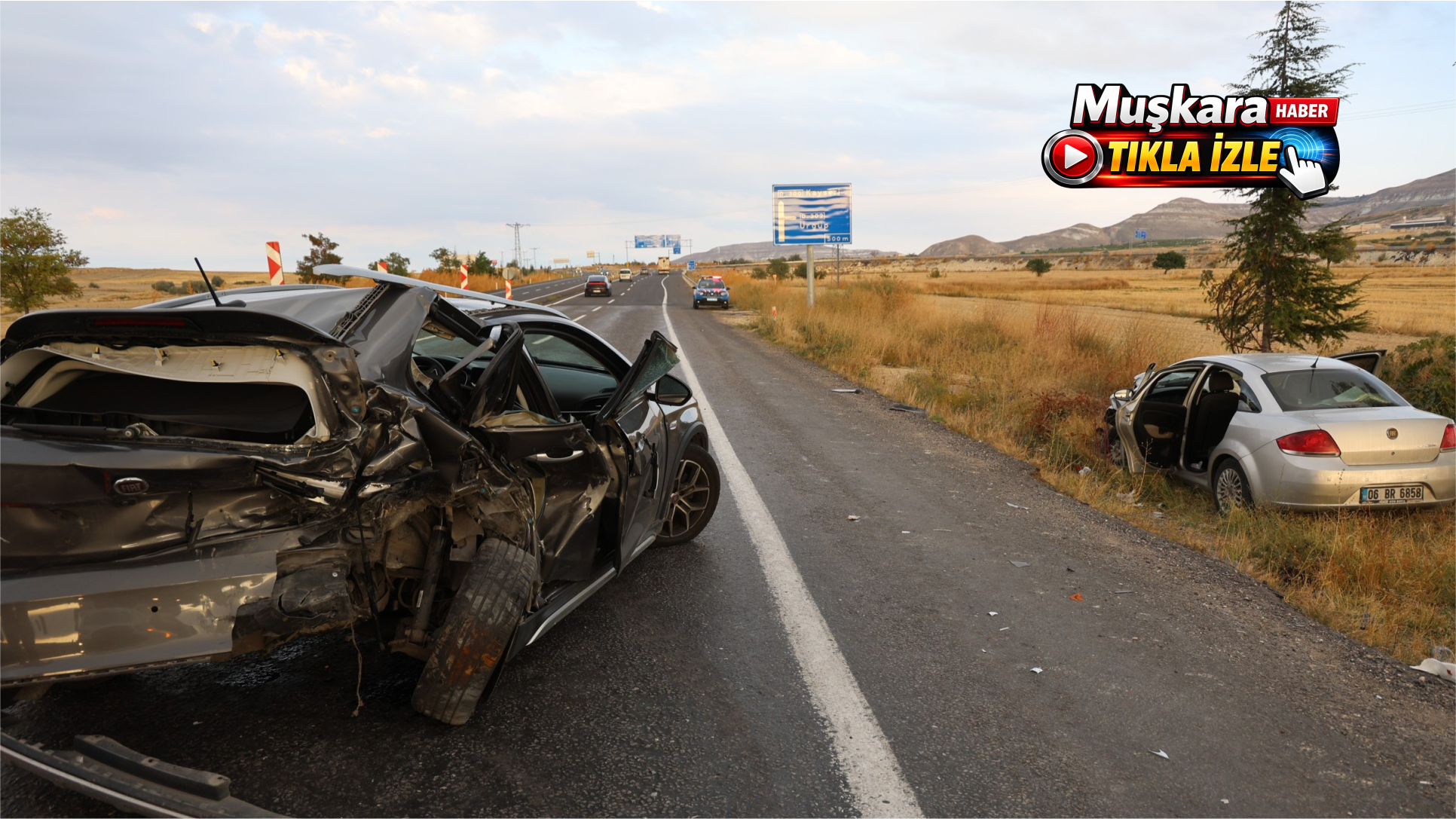 Nevşehir’de otomobil şarampole savruldu: 2’si çocuk 6 yaralı