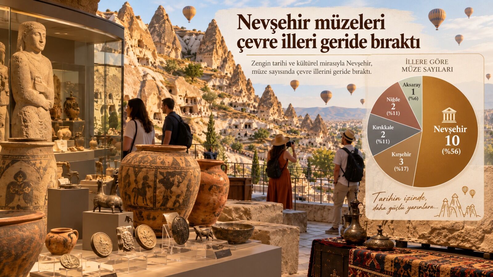 Nevşehir’in kültür hazinesi büyüyor: 10 müzede 35 binden fazla eser