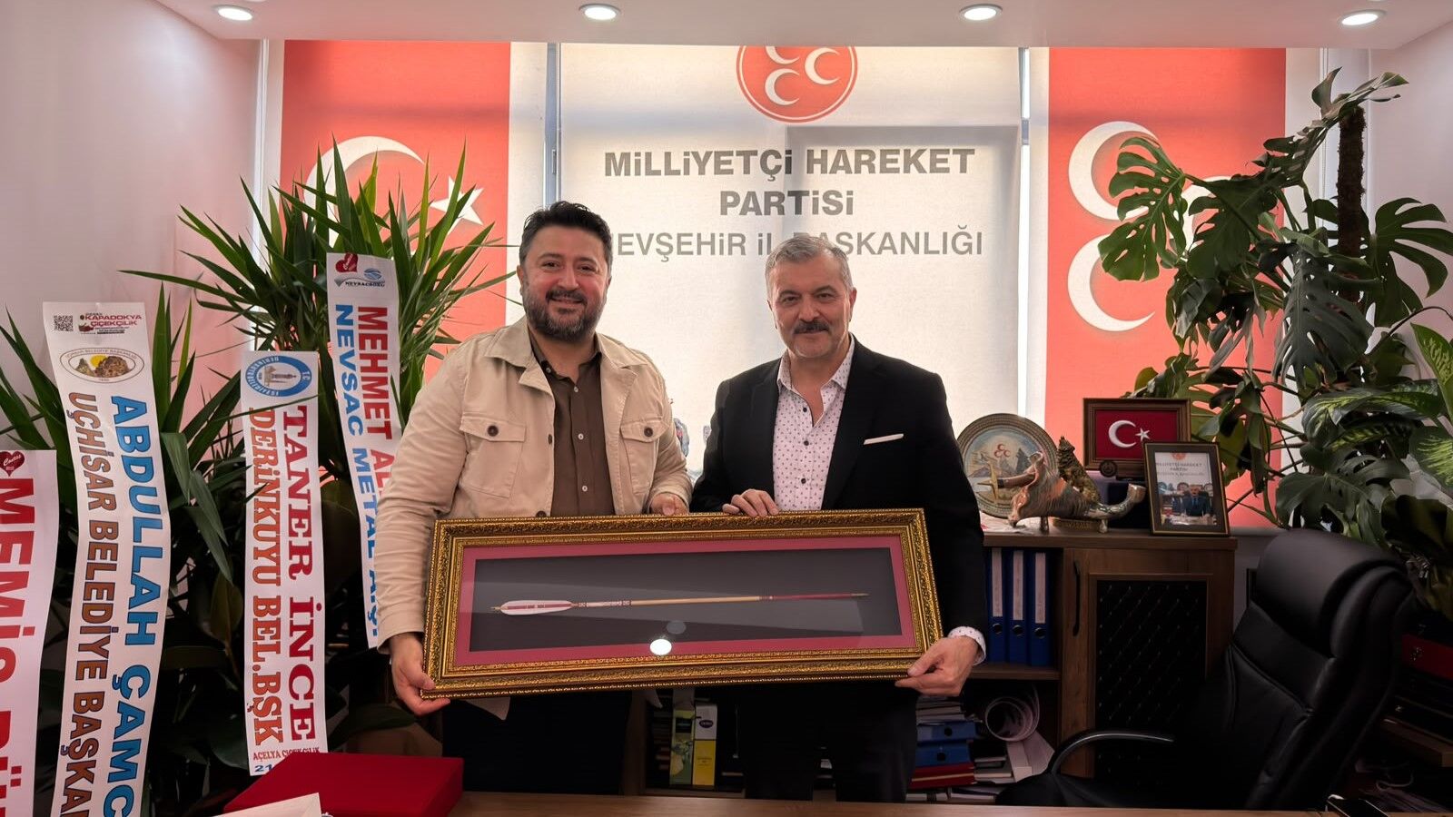 Milletvekili Çalışkan MHP Nevşehir İl Başkanlığını ziyaret etti