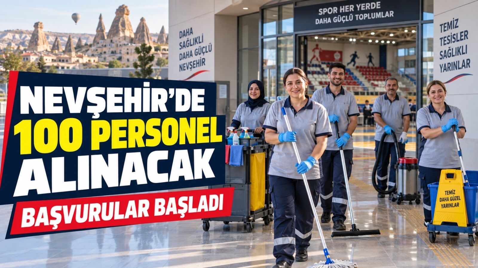 Nevşehir’de 100 personel alınacak: Başvurular başladı